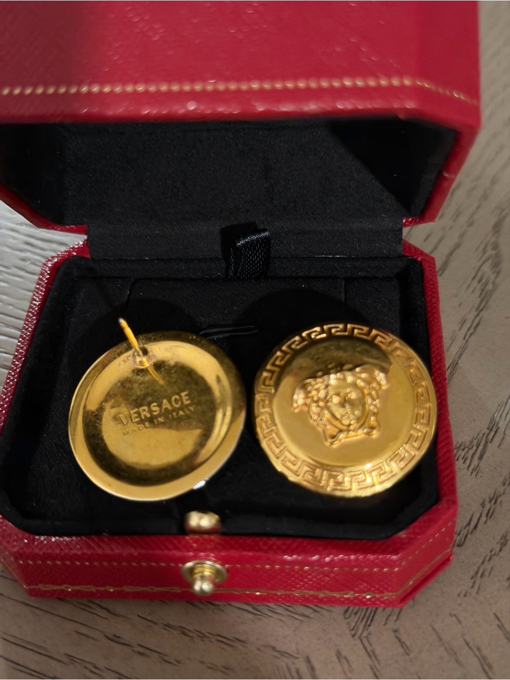 Versace Gold Medusa Coin Cufflinks